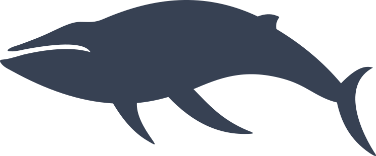 Graceful Whale Sticker