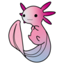 Gradient Axolotl Sticker