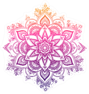 Gradient Boho Mandala Sticker