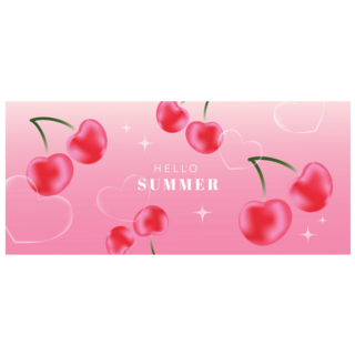 Gradient Cherry Sticker