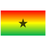 Gradient Ghana Flag Sticker