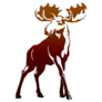 Gradient Moose Sticker