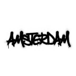Graffiti Amsterdam Sprayed Sticker