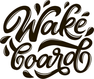 Graffiti Wakeboard Text Sticker