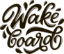 Graffiti Wakeboard Text Sticker