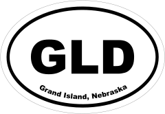 Grand Island, Nebraska Oval Stickers