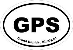 Grand Rapids, Michigan Oval Stickers