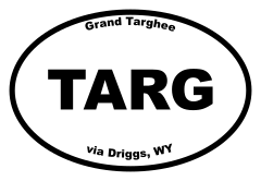 Grand Targhee Oval Sticker