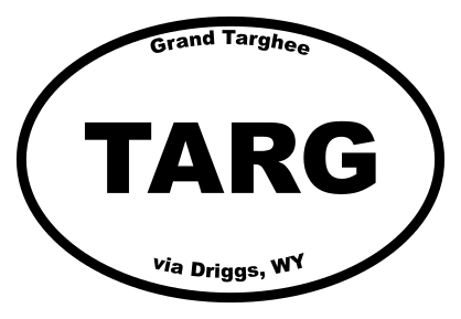 Grand Targhee Oval Sticker