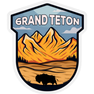 Grand Teton National Park In Wyoming Sticker