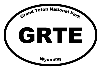 Grand Teton National Park Oval Sticker