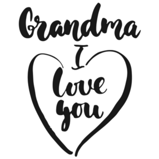 Grandma, I Love You - Hand Drawn Sticker