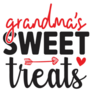 Grandmas Sweet Treats Lettering Sticker