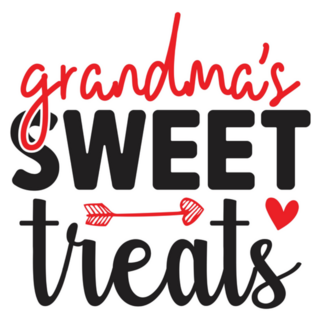 Grandmas Sweet Treats Lettering Sticker