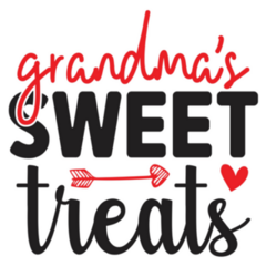 Grandmas Sweet Treats Lettering Sticker