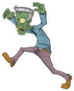 Grandpa Cartoon Zombie Sticker