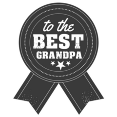 Grandparents Day To The Best Grandpa Badge Sticker