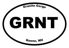 Granite Gorge Oval Sticker