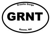 Granite Gorge Oval Sticker