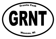 Granite Peak Oval Sticker