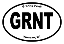 Granite Peak Oval Sticker