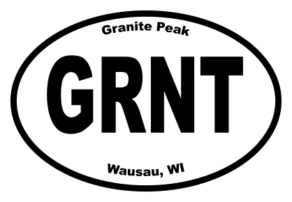 Granite Peak Oval Sticker