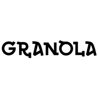 Granola Lettering Vegan Saying Sticker