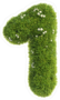 Grass and Flowers Font Number 1 Sticker