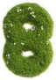 Grass and Flowers Font Number 8 Sticker