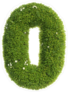 Grass and Flowers Font Number Zero Sticker