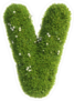 Grass Font Letter V Sticker