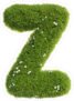 Grass Font Letter Z Sticker