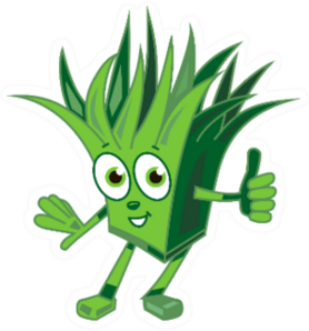 Grass Hero Thumbs Up Landscaping Sticker