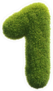 Grass Number 1 Sticker