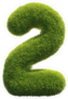 Grass Number 2 Sticker
