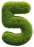 Grass Number 5 Sticker