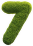 Grass Number 7 Sticker
