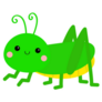 Grasshopper Cute Cartoon Character Baby Sticker 
