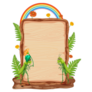 Grasshopper Insect With Wooden Frame Sticker 