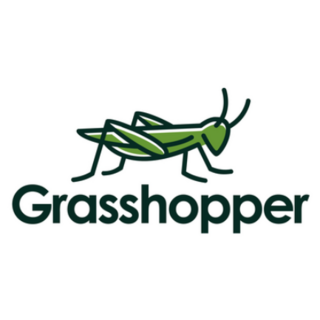 Grasshopper Mantis Logo Geometric Sticker 