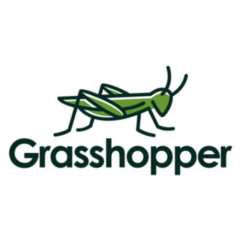 Grasshopper Mantis Logo Geometric Sticker 