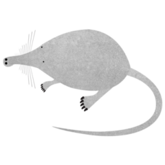 Gray Mole Sticker