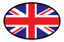 Great Britain GB Flag Oval With No Words Sticker