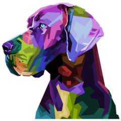 Great Dane Art Sticker