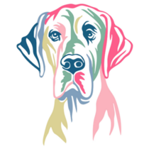 Great Dane Color Sticker