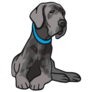 Great Dane Drawing Sticker