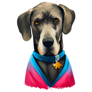 Great Dane Fashion Sticker