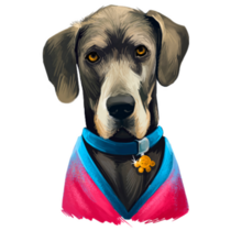 Great Dane Fashion Sticker