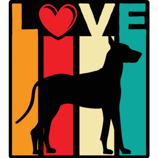 Great Dane Love Sticker 