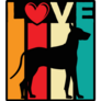 Great Dane Love Sticker 